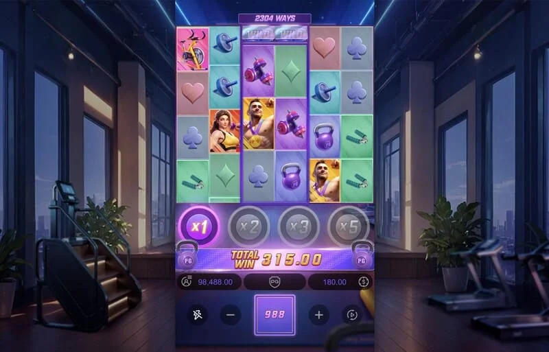 Mighty Mania — toplam kazançla oturum sonu ekranı